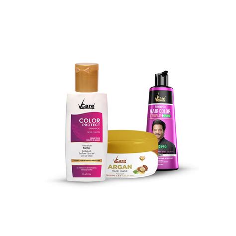 Buy Vcare Shampoo Hair Color Combo Black Online At Low Prices In India