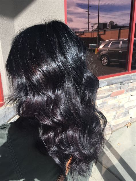 Black To Violet Ombré Using Paul Mitchell The Color Xg Long Hair