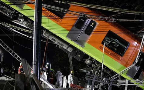 Mexico City Rail Overpass Collapses Onto Road Killing 20 People