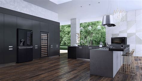 * capacity:169 litres refrigerator * type: LG announce matte black range of kitchen appliances. » EFTM