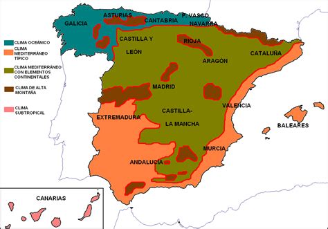 Mapa De Climas De España