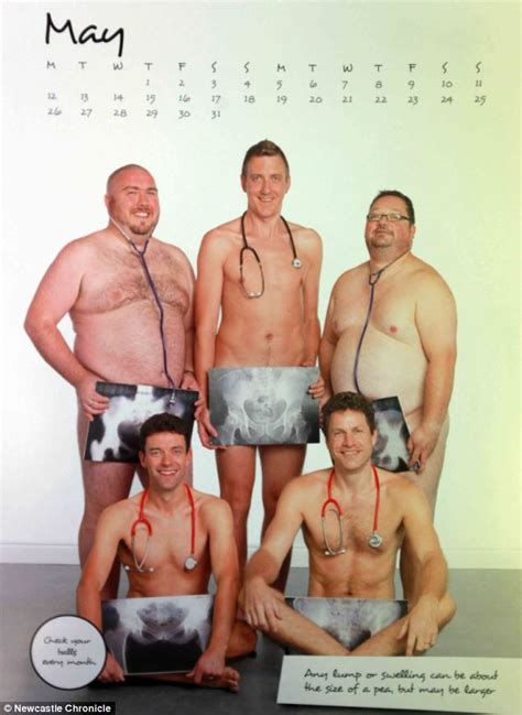 Naked Nhs Calender Male Staff Strip Off In Bid To Raise Awareness Of Testicular Cancer Daily