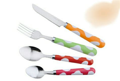 Sendok garpu set korea aneka warna stainless dan plastik. Jual Cutlery Set Polkadot Garpu Sendok Pisau Makan Set ...