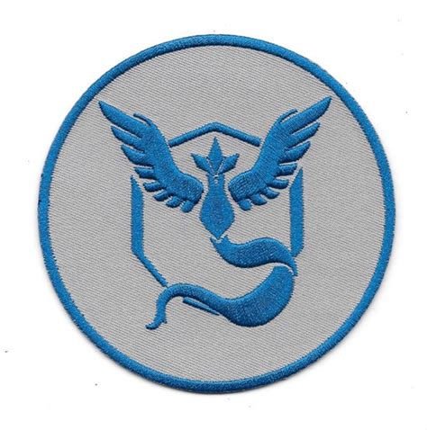Pokemon Go Game Team Mystic Logo 35 Round Embroidered Patch New