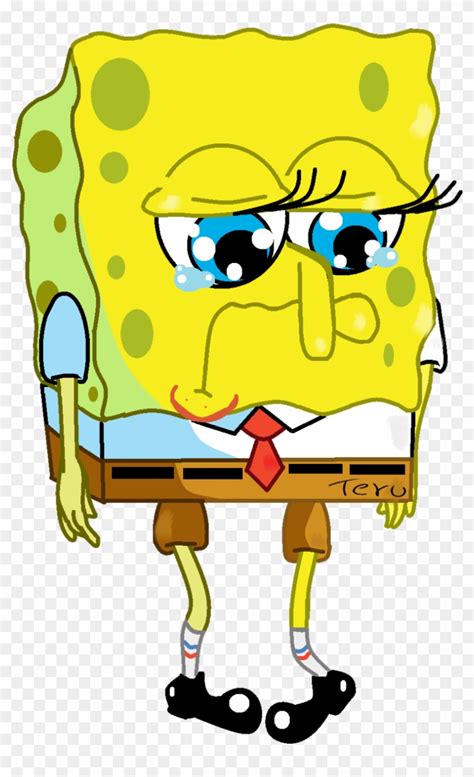 Sad Spongebob Clipart Spongebob Crying Png Free Transparent Png
