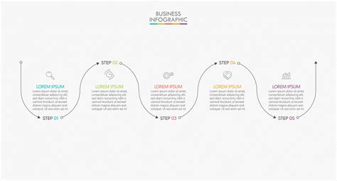 Premium Vector Business Data Visualization Timeline Infographic Template
