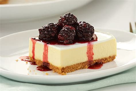 Second, it makes it more resilient to freezing if you don't plan to freeze the cheesecake, then it's perfectly fine to use a recipe that uses heavy cream instead. PHILADELPHIA New York-Style Sour Cream-Topped Cheesecake with Blackberries Recipe - Kraft Canada