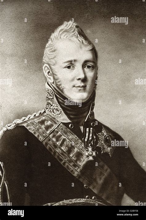 Tsar Alexander I Aleksandr I Pavlovich Of Russia 1777 1825 Stock
