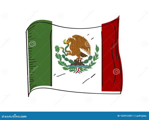 Bandera De M Xico Ilustraci N Del Vector Ilustraci N De Vector