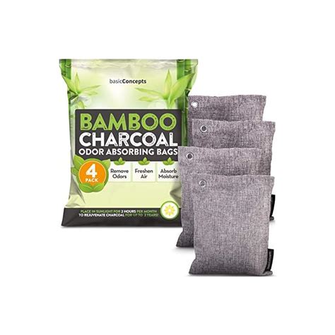 Charcoal Bags Odor Absorber Large 4 Pack 200g Each Nature Fresh