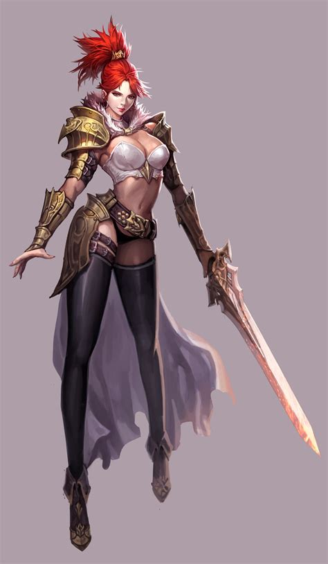 Artstation 여기사 Kim Sumin Fantasy Female Warrior Fantasy Art Women