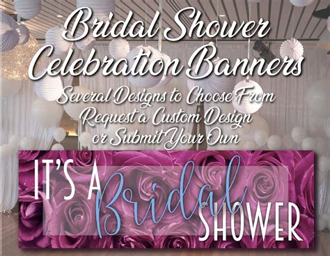 Bridal Shower Celebration Banner Complete With Hem And Etsy Bridal