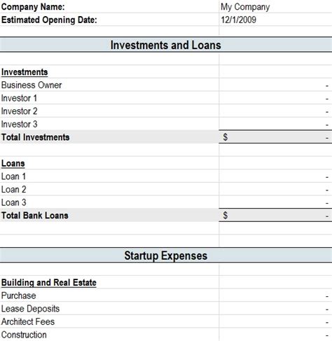 9 Free Startup Budget Templates 100 Free Download Excel Tmp