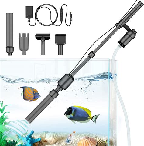Bedee Electric Aquarium Gravel Cleaner Fish Tank Cleaner 6 In 1
