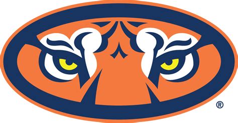 Auburn Tigers Alternate Logo 1998 Tiger Eyes In Oval Auburn Logo