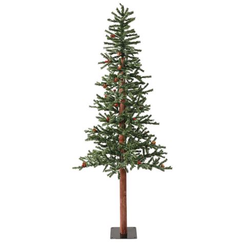 Vickerman 5 Ft Unlit Alpine Slim Flocked Artificial Christmas Tree At
