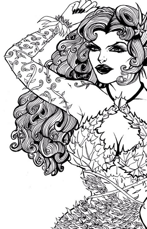 Poison Ivy Coloring Pages