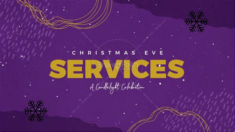 Christmas Eve Services Church Announcement Slide Clover Media