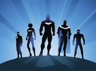 4k Superheroes Superhero Wallpapers Silhouette Team Vector