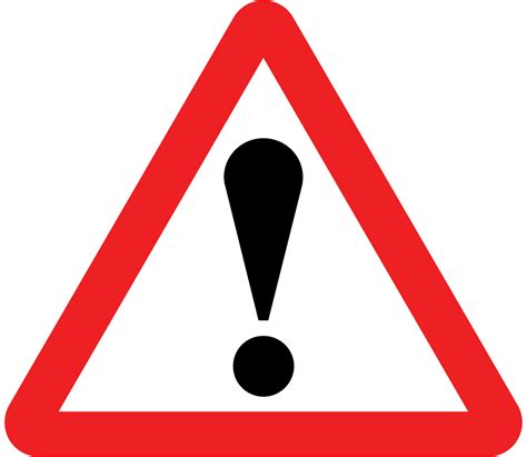 Danger sign - Theory Test