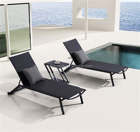 Outdoor Poolside Furniture Aluminum Beach Garden Pool Lounger Chair Sun