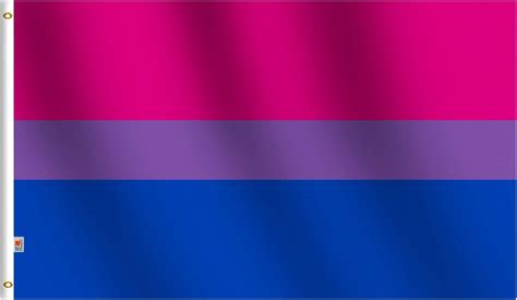 Rhunt Bisexual Pride Flags 3x5ft，bi Pride Flag Moderate Outdoorindoor Both