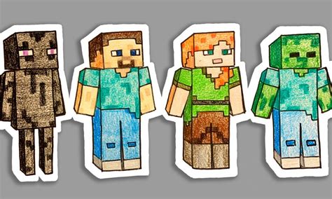 Learn How To Draw Minecraft Characters Small Online Class For Ages 6