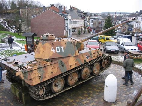 Cancel free on most hotels. Tank monument Panther at Houffalize - Bulge1944.com