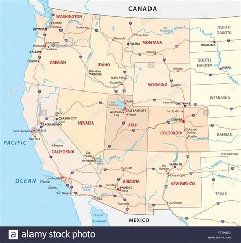 Map Of Usa West Coast Topographic Map Of Usa With States