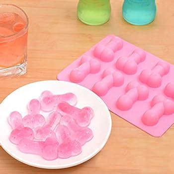 Amazon Com Fun Penis Sharped Silicone Ice Cube Tray Mould Chocolate Candy Jello Mold New