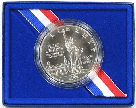 1986 Uncirculated Statue Of Liberty Commemorative Silver Dollar 1999