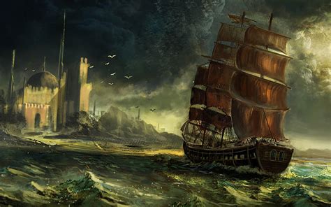 Pirate Ship Wallpaper Hd Wallpapersafari