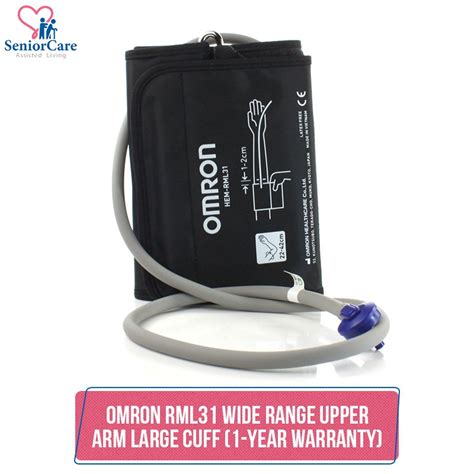 1 Year Warranty Omron Rml31 Wide Range Upper Arm Large Cuff