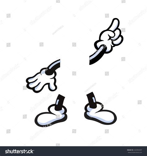 Vector Illustration Of Cartoon Hand And Foot 232994497 Shutterstock
