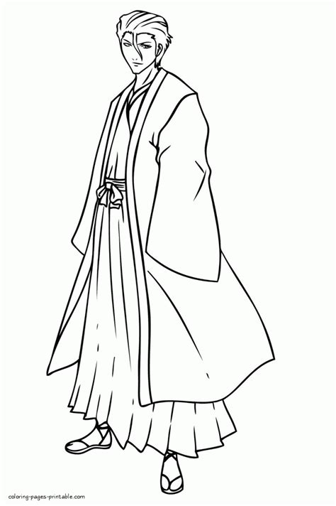 Anime Coloring Book Bleach Coloring Pages Printablecom