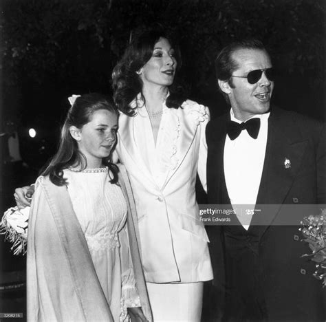 American Actors Anjelica Huston And Jack Nicholson And Nicholson S