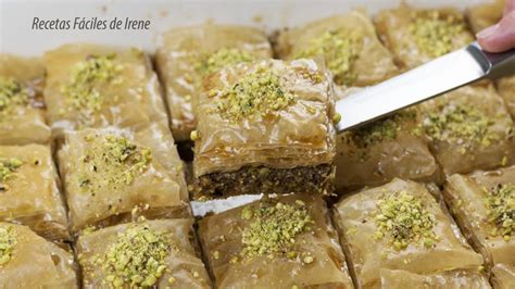 BAKLAVA de Pistachos y Nueces un dulce árabe delicioso e irresistible