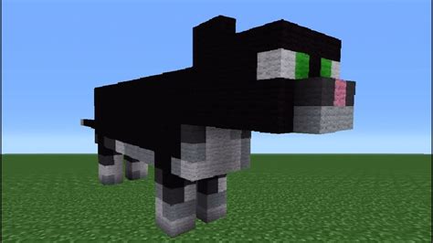 Minecraft Tutorial How To Make A Cat Statue Youtube