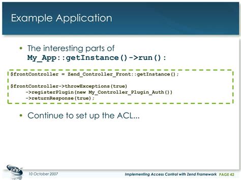 Ppt Implementing Access Control With Zend Framework Powerpoint