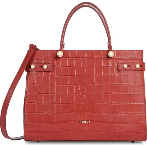 Damen Furla Lady M Chili Oil Rot Furla Tote Bags • Sweety Electricals