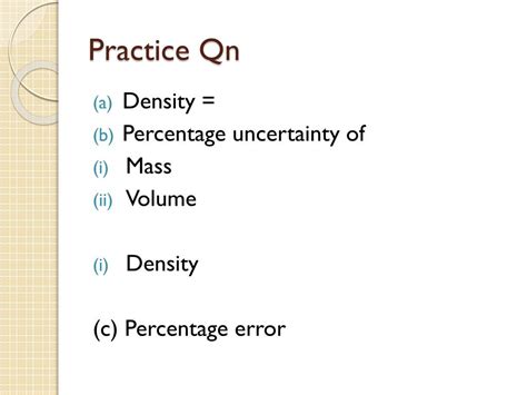 Check spelling or type a new query. PPT - Uncertainty & Errors in Measurement PowerPoint ...