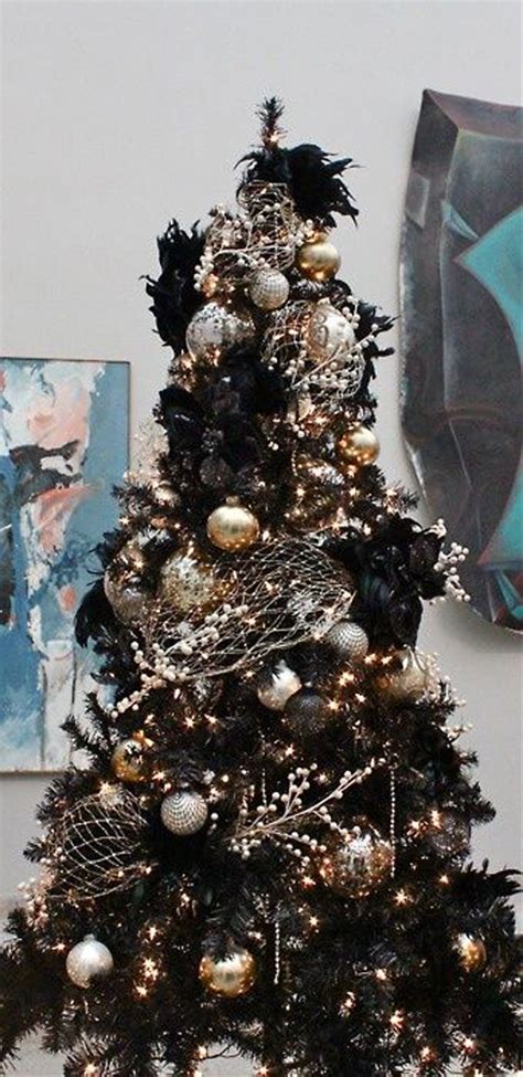 Black Christmas Tree Decor Ideas Homemydesign