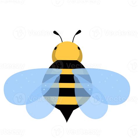 Yellow And Black Cute Cartoon Bee Holding Heart 9336562 Png