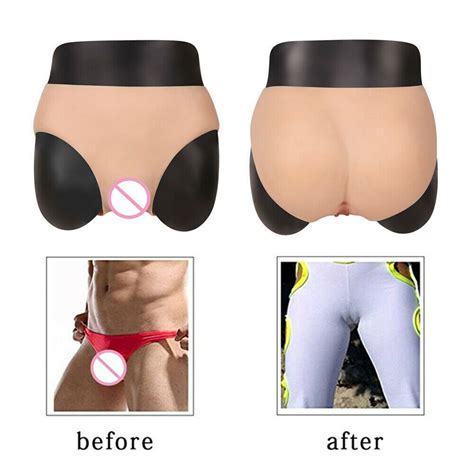 Silicone Underwear Shorts Panty Fake Vagina Transgender For Crossdresser Ebay
