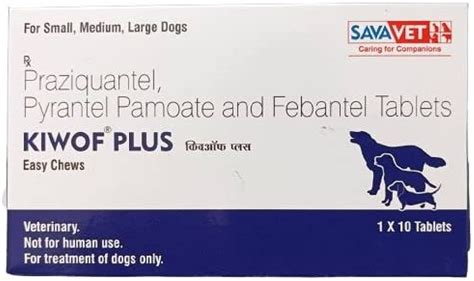 Savavet Kiwof Plus Dog Dewormer Tablet 10 Tabs