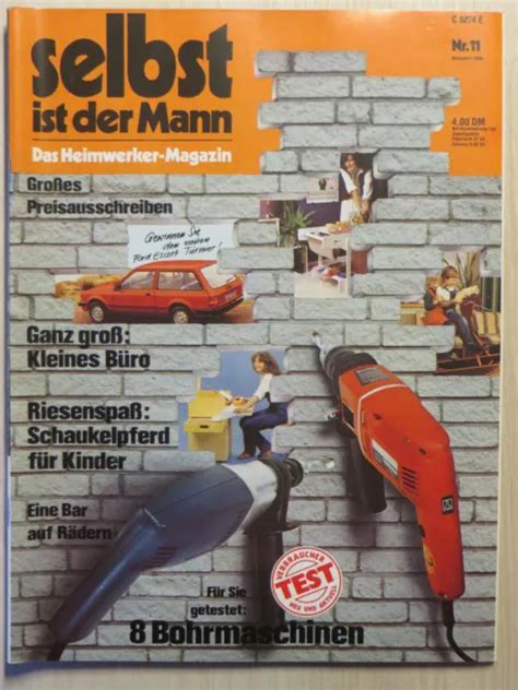 Zeitschrift Selbst Ist Der Mann Das Heimwerker Magazinheft 11 1980 Schaukelpferd Eur 1 00