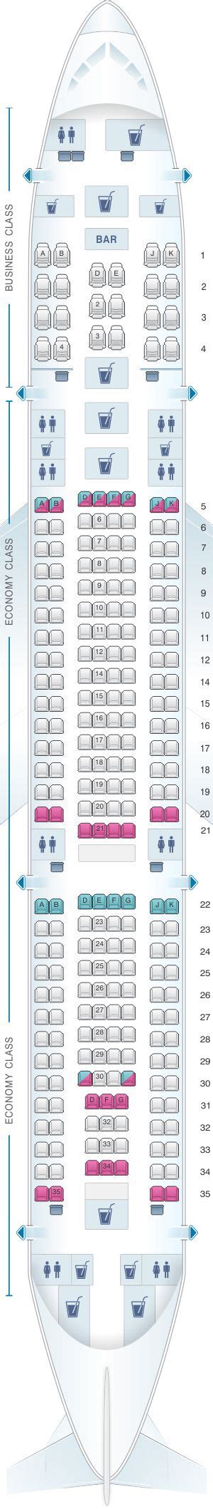 Turkish Airlines Airbus A330 Seat Map