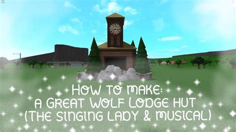 Great Wolf Lodge Hut Tutorial Bloxburg Roblox Youtube