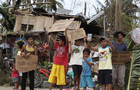 Philippines Typhoon Survivors Beg For Food News Al Jazeera