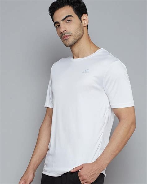 Buy Mens White Slim Fit T Shirt Online At Bewakoof